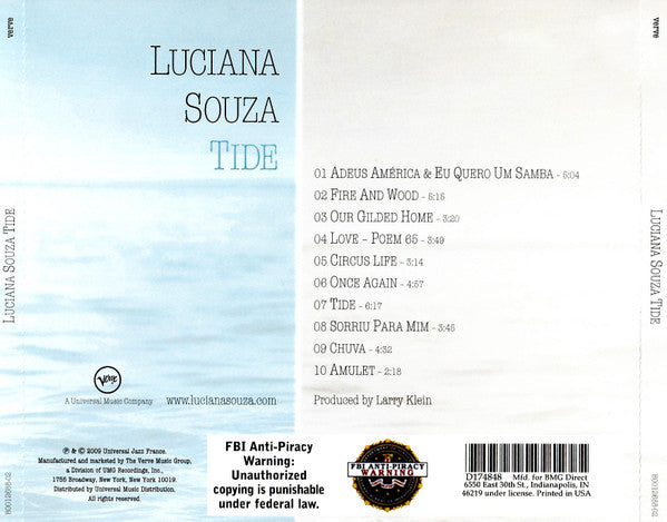 Luciana Souza : Tide (CD, Album)