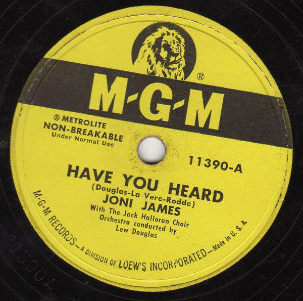 Joni James : Have You Heard / Wishing Ring (10")