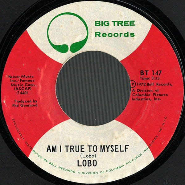 Lobo (3) : I'd Love You To Want Me (7", Single, Styrene)
