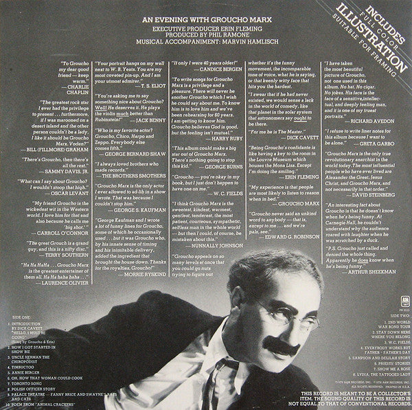 Groucho Marx : An Evening With Groucho (LP, Comp, Ltd, Num, Pic)
