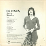 Lily Tomlin : This Is A Recording (LP, Album, Mon)