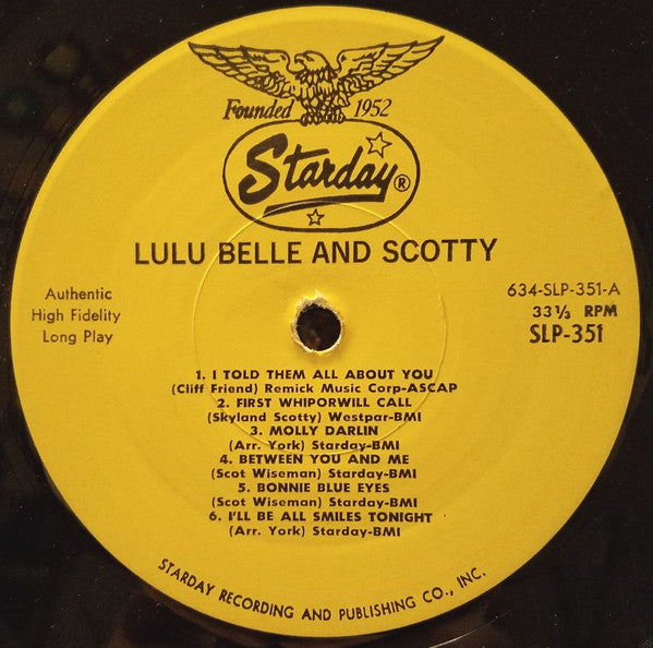 Lulu Belle And Scotty : Sweethearts Still (LP, Album, Mono)