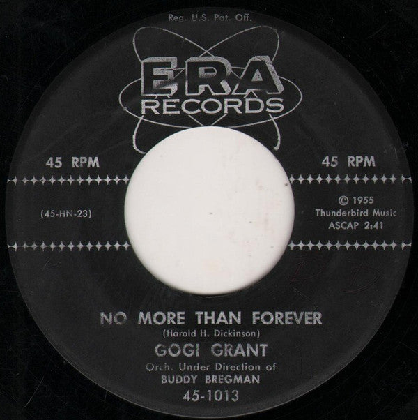 Gogi Grant : The Wayward Wind / No More Than Forever (7")