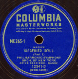 Richard Wagner, Philharmonic-Symphony Orchestra Of New York, Artur Rodzinski : Siegfried Idyll (2xShellac, 12", Album)