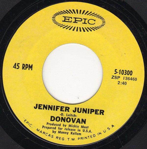 Donovan : Poor Cow (7", Single, Styrene, Pit)