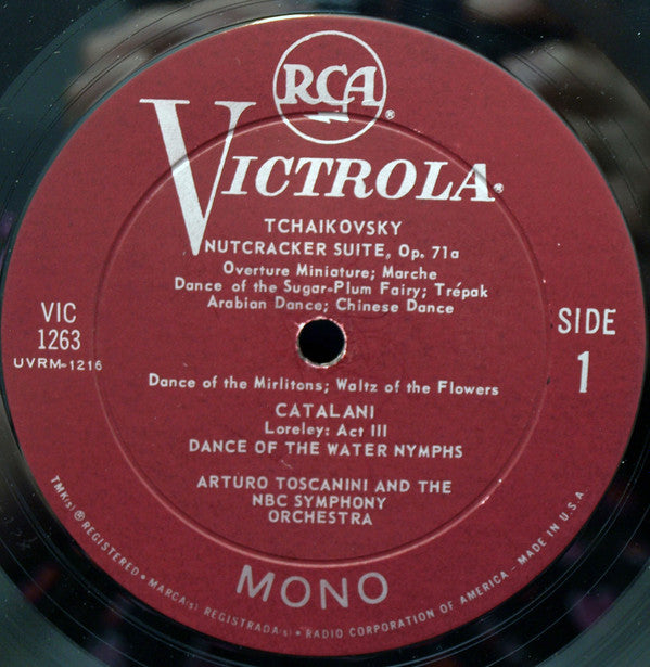 Arturo Toscanini, NBC Symphony Orchestra : Tchaikovsky: "Nutcracker" Suite /  Bizet: "Carmen" Suite / Ponchielli: Dance Of The Hours / Catalani: Dance Of The Water Nymphs (LP, Comp, Mono, RP, Ind)