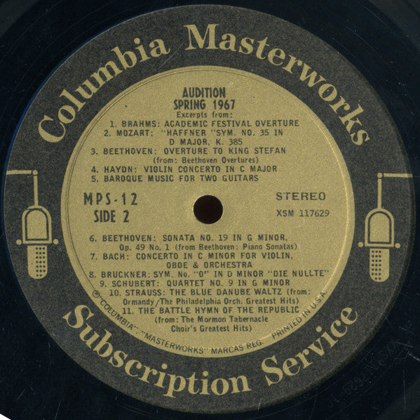 Various : Audition Spring 1967 (LP, Comp)