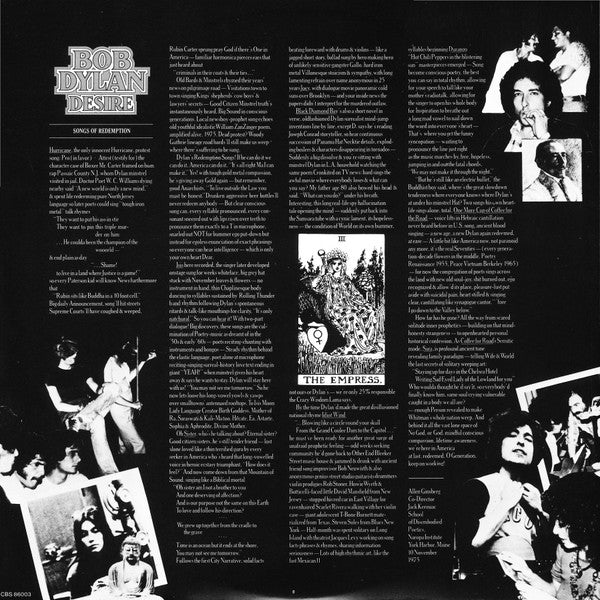Bob Dylan : Desire (LP, Album)