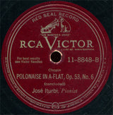 José Iturbi : Polonaise In A-Flat, Op. 53, No. 6 (Shellac, 12", RP, Ind)