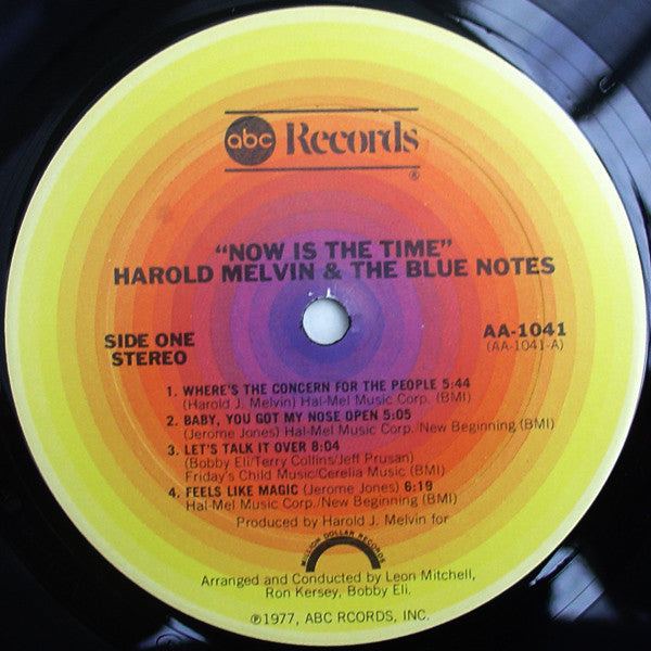 Harold Melvin And The Blue Notes : Now Is The Time (LP, Album, Pit)
