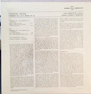 Pyotr Ilyich Tchaikovsky - London Symphony Orchestra, Igor Markevitch : Symphony No. 5 (LP, Album)