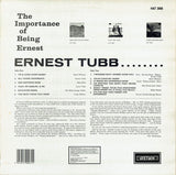 Ernest Tubb : The Importance Of Being Ernest (LP, Mono, RE)