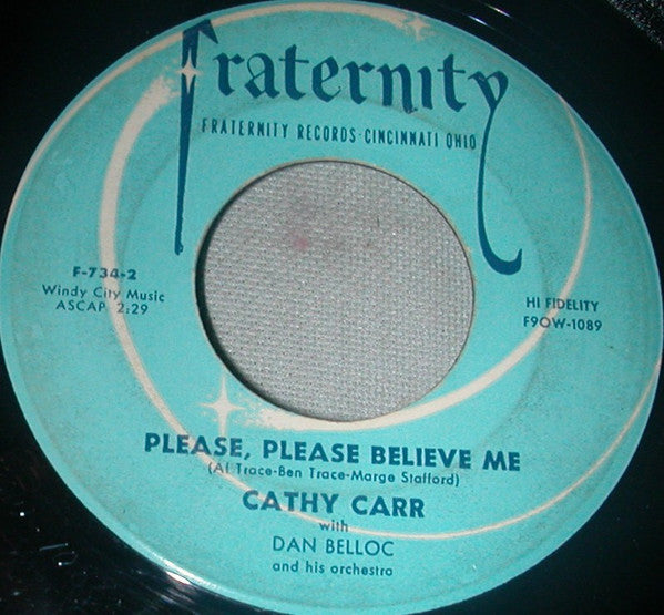 Cathy Carr : Please, Please Believe Me (7")