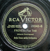 Artie Shaw And His Orchestra : Adios, Mariquita Linda / Frenesi (Shellac, 10", RP, Ind)