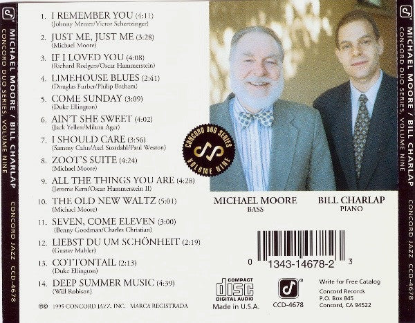 Michael Moore (2) / Bill Charlap : Michael Moore / Bill Charlap (CD, Album)