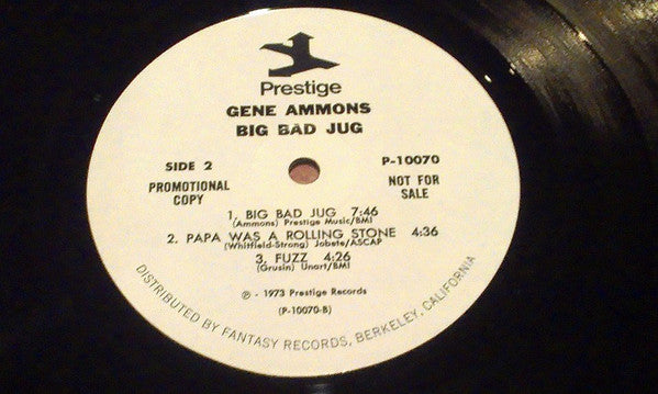 Gene Ammons : Big Bad Jug (LP, Album, Promo)