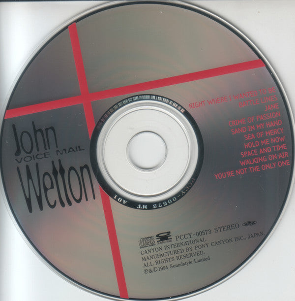John Wetton : Voice Mail (CD, Album)
