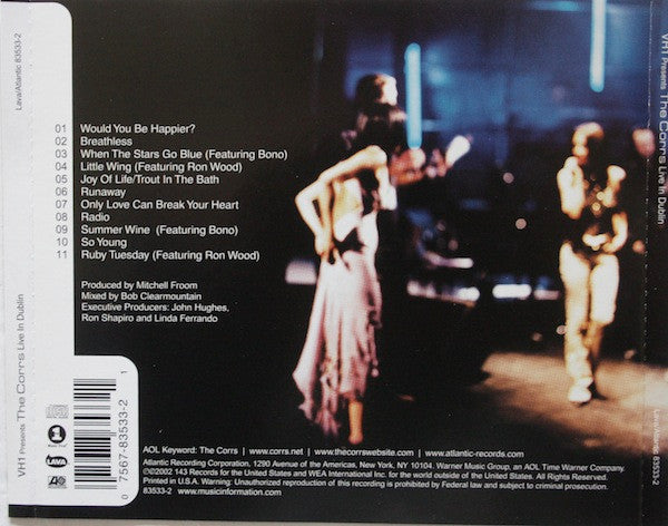 The Corrs : VH1 Presents The Corrs Live In Dublin (CD, Album)