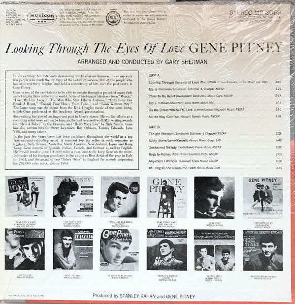Gene Pitney : Looking Through The Eyes Of Love (LP, Album)