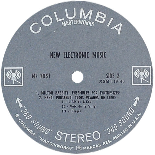 John Cage, Henri Pousseur, Milton Babbitt : New Electronic Music From Leaders Of The Avant-Garde (LP, Album)