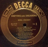 Bing Crosby : Drifting And Dreaming (10", Album)