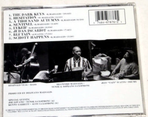 Branford Marsalis Trio : The Dark Keys (CD, Album)