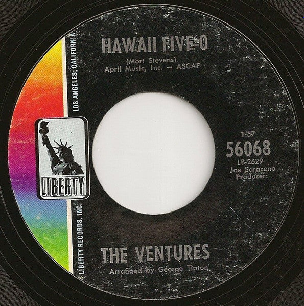 The Ventures : Hawaii Five-O (7", Single, Styrene)