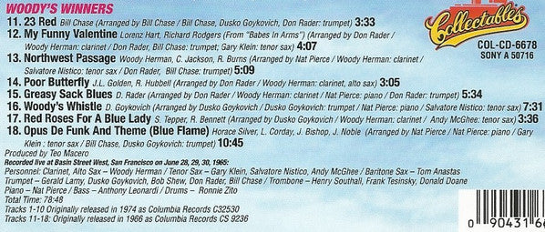 Woody Herman : Jazz Hoot / Woody's Winners (CD, Comp)