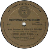 Giovanni Gabrieli, New York Brass Ensemble Conducted By Samuel Baron : Seven Canzonas Of Giovanni Gabrieli (LP, Album, RE)