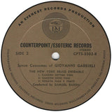 Giovanni Gabrieli, New York Brass Ensemble Conducted By Samuel Baron : Seven Canzonas Of Giovanni Gabrieli (LP, Album, RE)