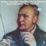 Isaac Stern, Leonard Rose, Bruno Walter Conducts New York Philharmonic, Johannes Brahms / Richard Wagner : Double Concerto / Siegfried Idyll (LP, Album, Comp, Mono)