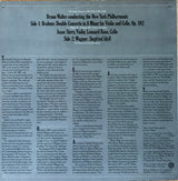 Isaac Stern, Leonard Rose, Bruno Walter Conducts New York Philharmonic, Johannes Brahms / Richard Wagner : Double Concerto / Siegfried Idyll (LP, Album, Comp, Mono)