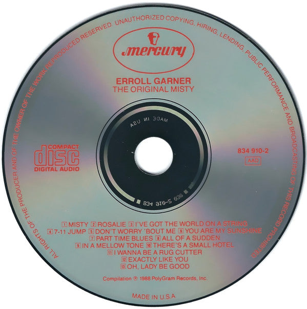 Erroll Garner : The Original Misty (CD, Comp)