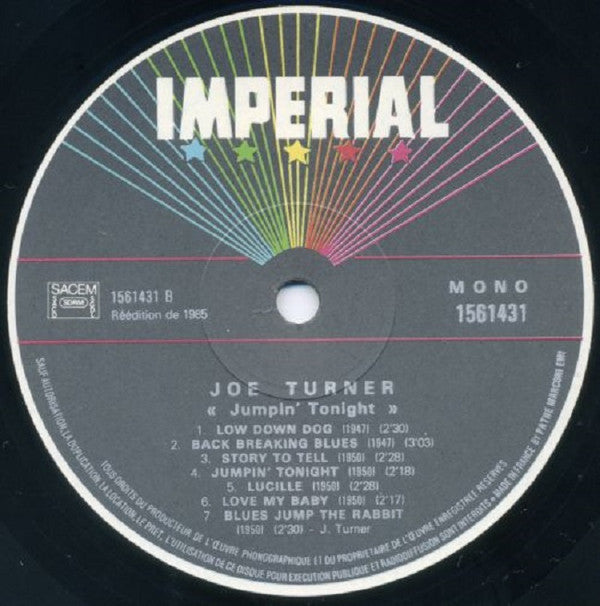 Big Joe Turner : Jumpin' Tonight (LP, Comp, Mono)