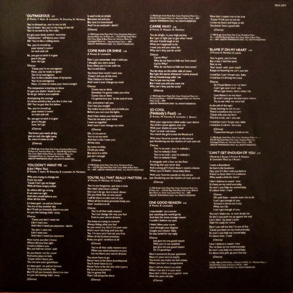 Franke & The Knockouts : Makin' The Point (LP, Album, Pin)