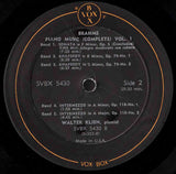 Brahms*, Walter Klien : Piano Music (Complete) Volume I (Box, Comp + 3xLP)