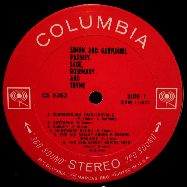 Simon & Garfunkel : Parsley, Sage, Rosemary And Thyme (LP, Album, RP, Pit)