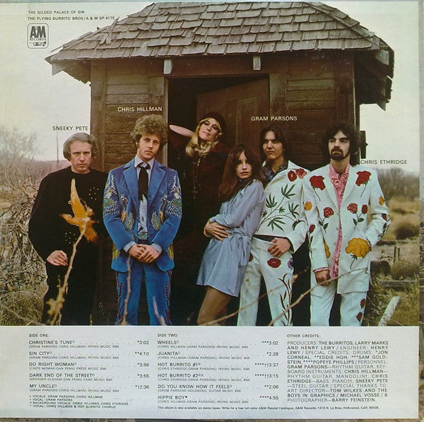 The Flying Burrito Bros : The Gilded Palace Of Sin (LP, Album, RP)