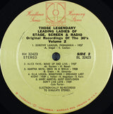 Various : Those Legendary Leading Ladies Of Stage, Screen & Radio Vol. 2 (LP, Comp)
