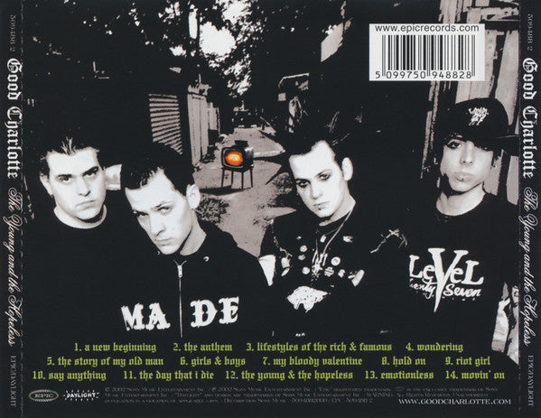 Good Charlotte : The Young And The Hopeless (CD, Album, Enh)