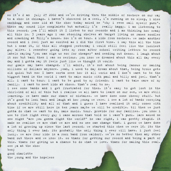 Good Charlotte : The Young And The Hopeless (CD, Album, Enh)