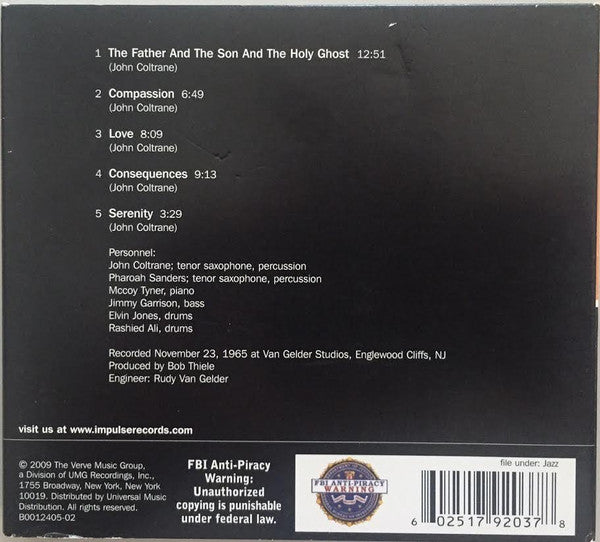 John Coltrane : Meditations (CD, Album, RE, RM)