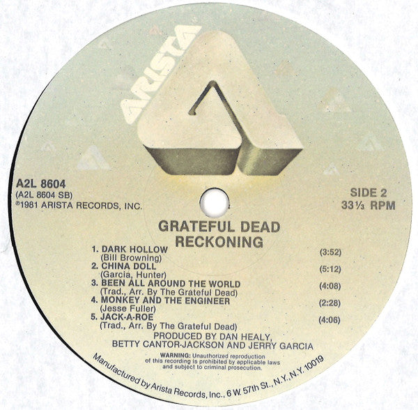 The Grateful Dead : Reckoning (2xLP, Album, Hau)
