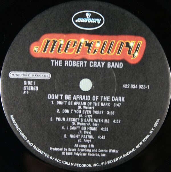 The Robert Cray Band : Don't Be Afraid Of The Dark (LP, Album, Ele)