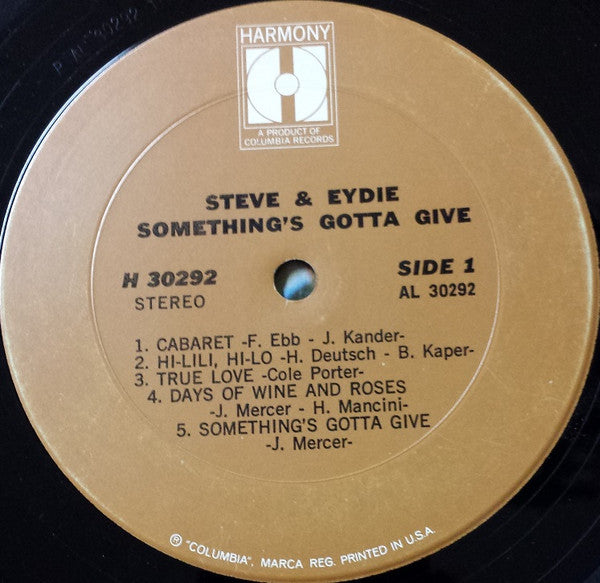 Steve & Eydie : Something's Gotta Give (LP, Comp)