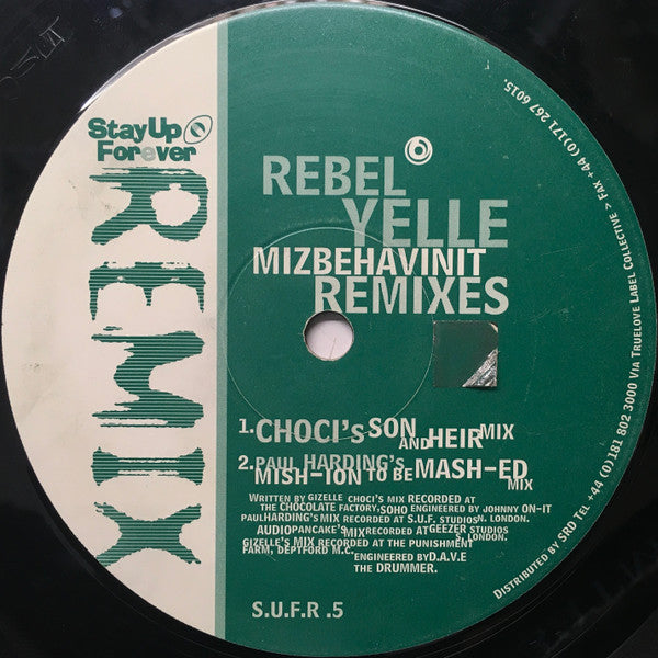 Rebel Yelle : Mizbehavinit - Remixes (12")
