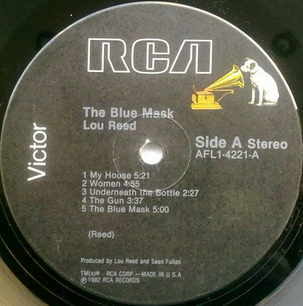 Lou Reed : The Blue Mask (LP, Album, Ind)