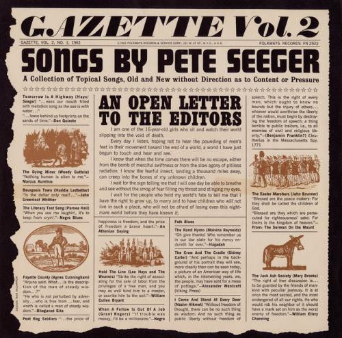 Pete Seeger : Gazette, Vol. 2 (LP, Album)