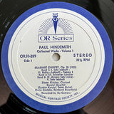 Paul Hindemith : Collected Works - Volume I (LP, Album)