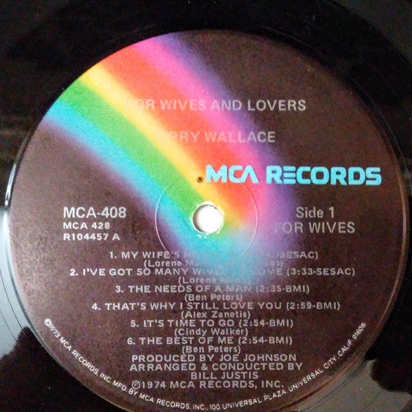 Jerry Wallace : For Wives And Lovers (LP, Album)